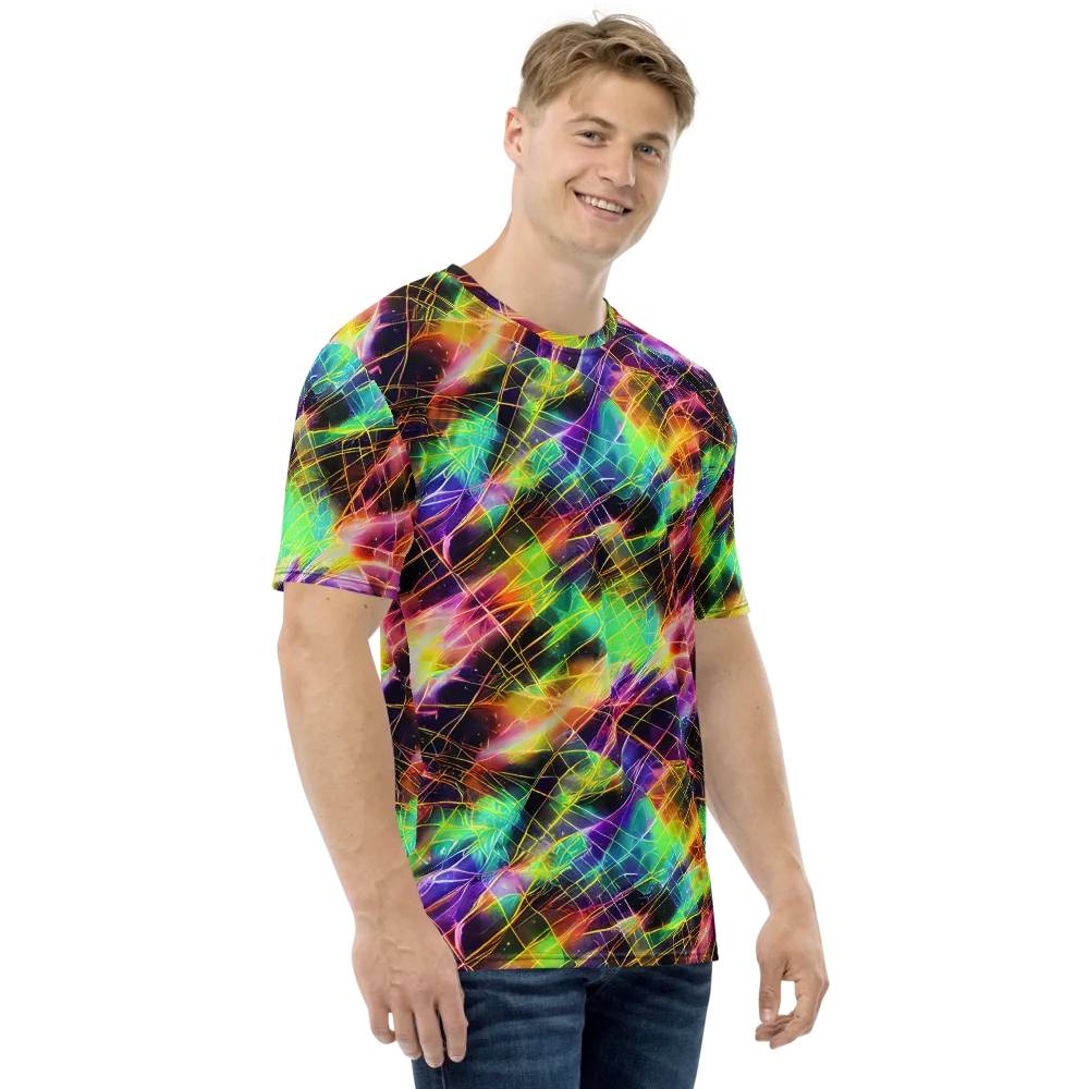 Stellar Shards on Men's Crew Neck T-Shirt — Right
