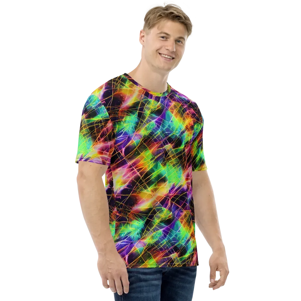 Stellar Shards on Men's Crew Neck T-Shirt — Right