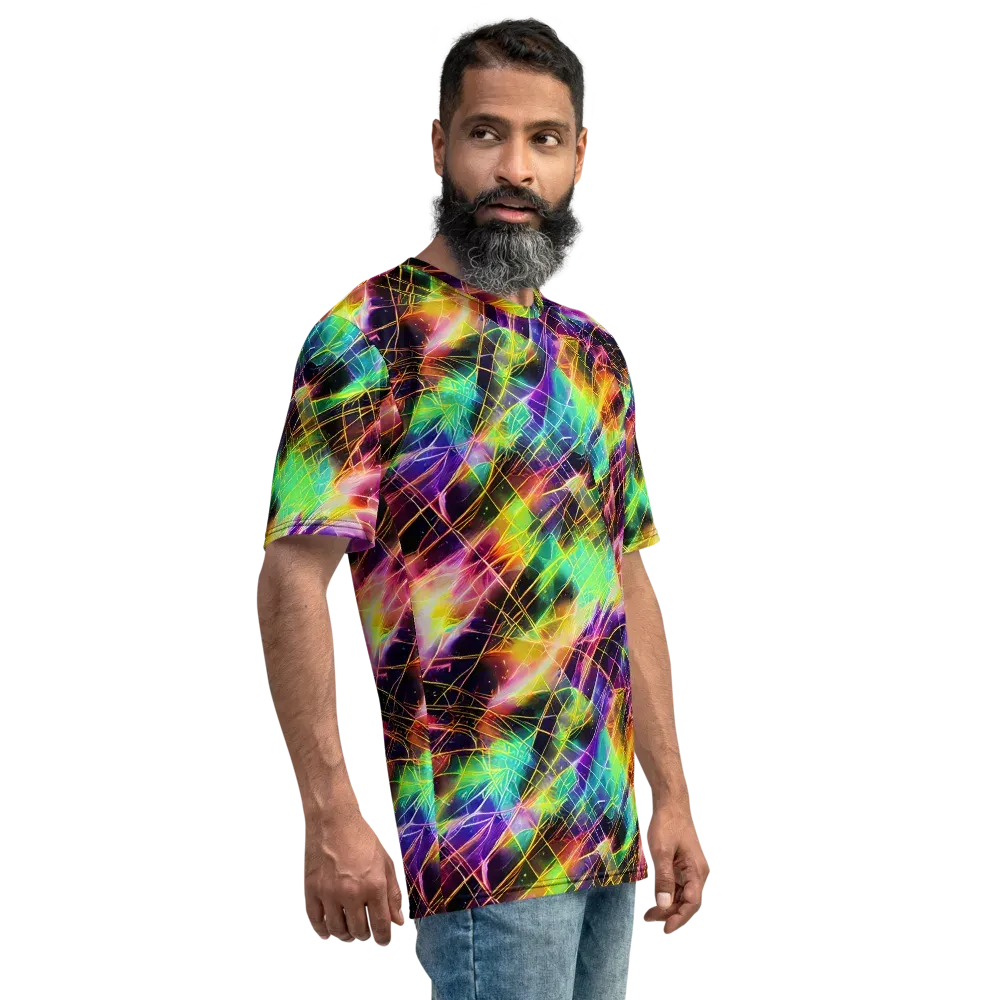 Stellar Shards on Men's Crew Neck T-Shirt — Right