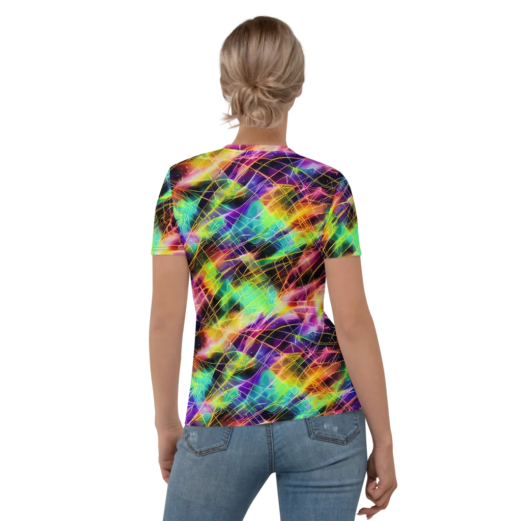 Stellar Shards on Women's Crew Neck T-Shirt — Back
