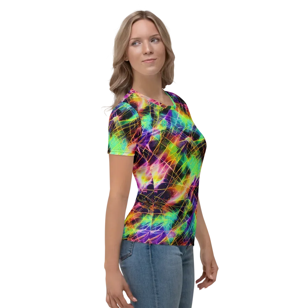 Stellar Shards on Women's Crew Neck T-Shirt — Right