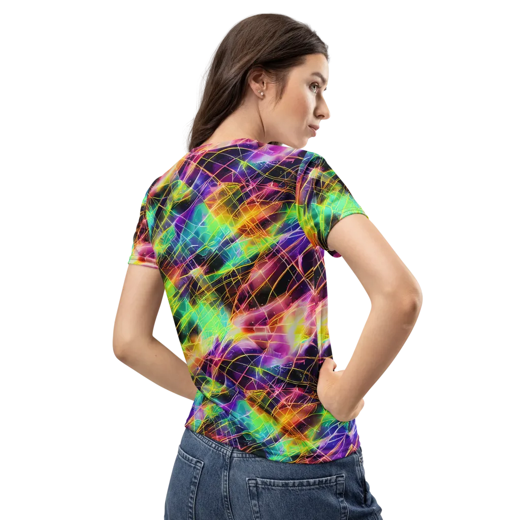 Stellar Shards on Women's Crew Neck T-Shirt — Back