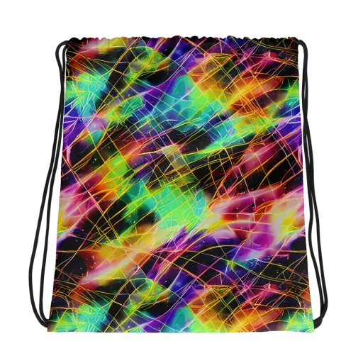 Stellar Shards on a Drawstring Bag