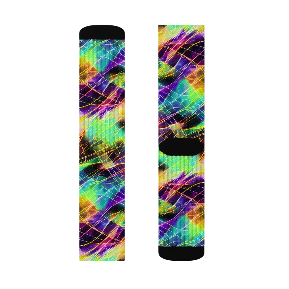 Stellar Shards on Socks — Right Sock