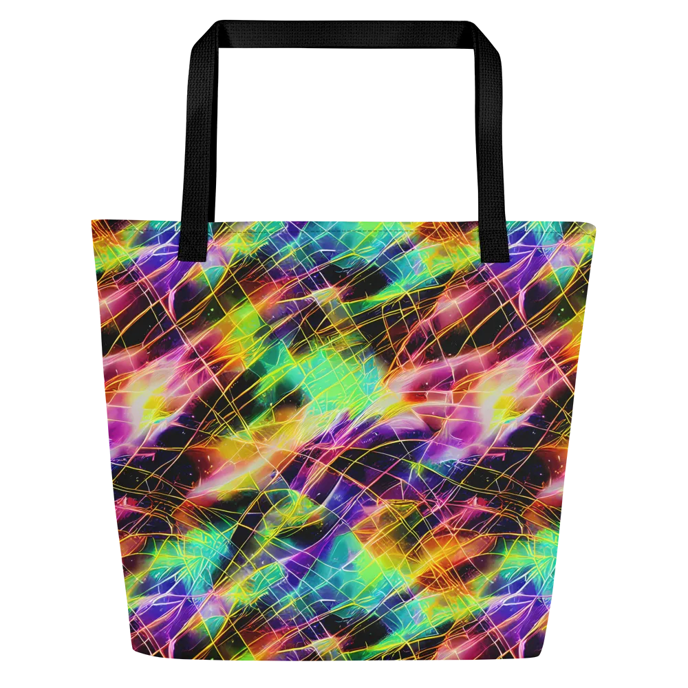 Stellar Shards on Large Tote Bag W/ Pocket — Front