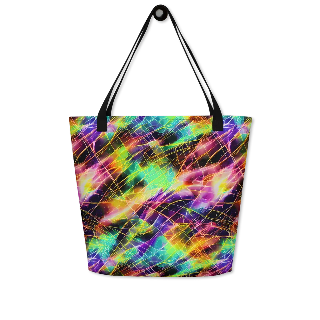 Stellar Shards on Large Tote Bag W/ Pocket — Front