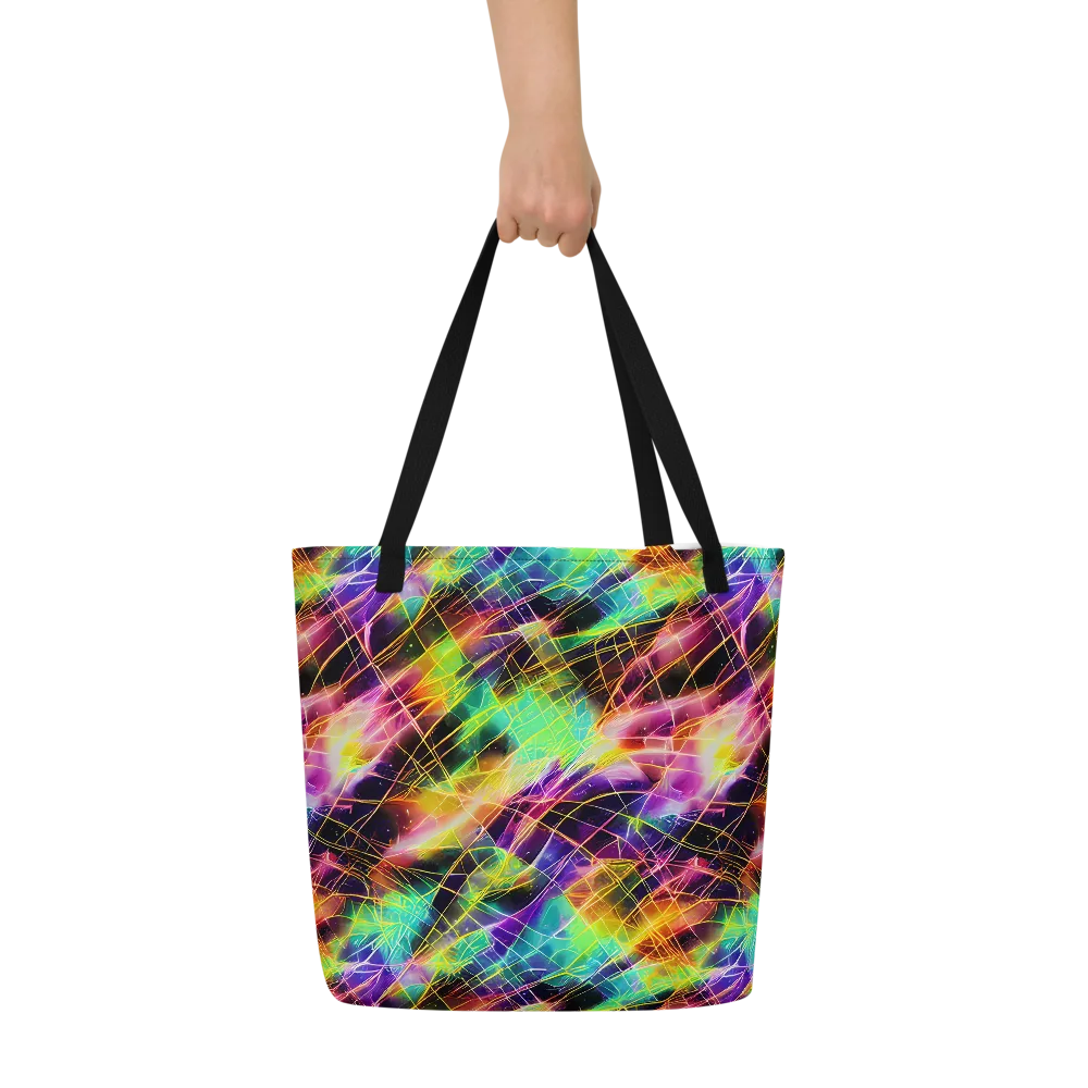 Stellar Shards on Large Tote Bag W/ Pocket — Front