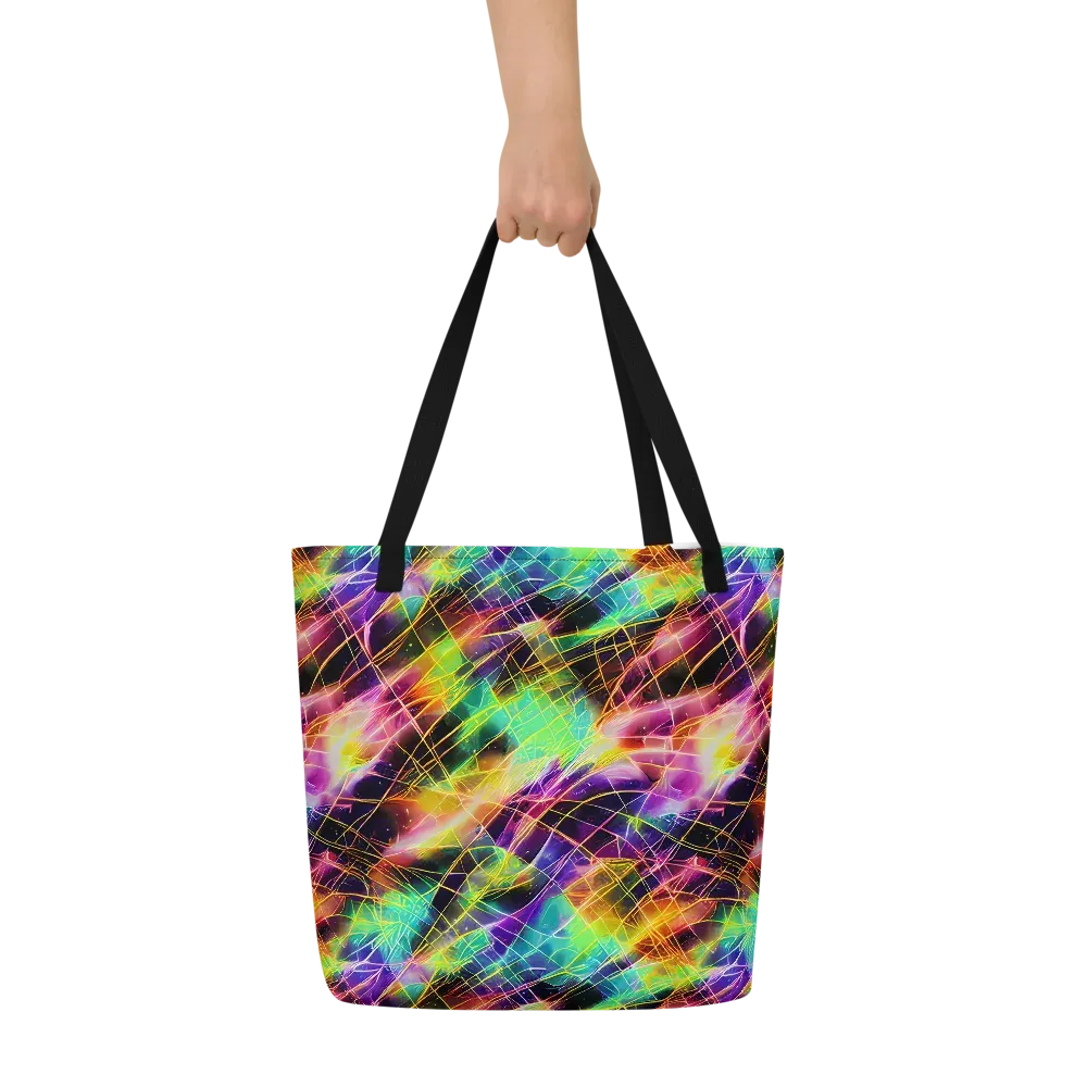 Stellar Shards on Large Tote Bag W/ Pocket — Front
