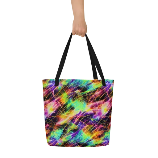 Stellar Shards on a Large Tote Bag W/ Pocket