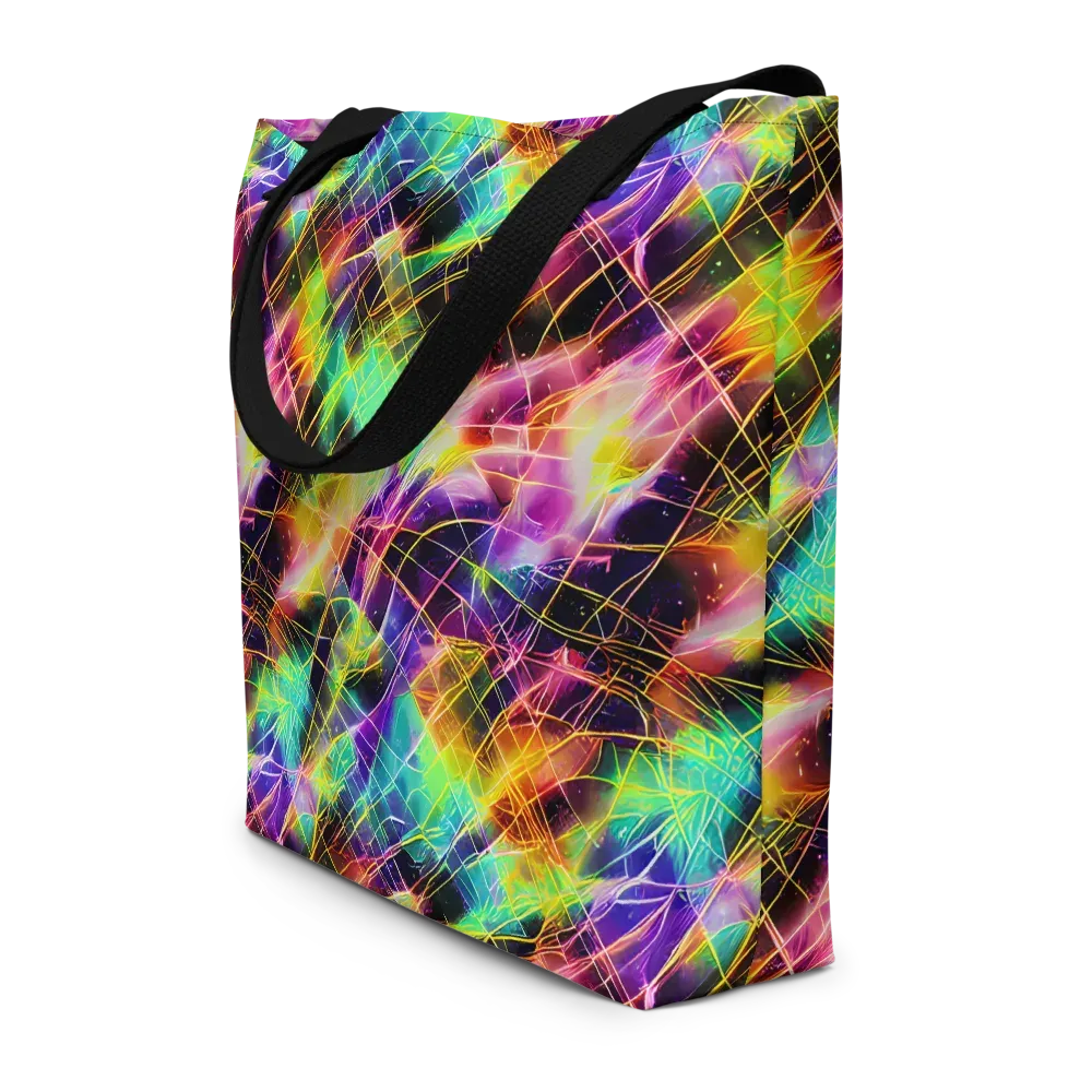 Stellar Shards on Large Tote Bag W/ Pocket — Front
