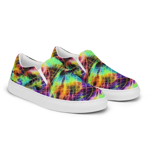 Stellar Shards on a Women's Slip-On Canvas Shoes