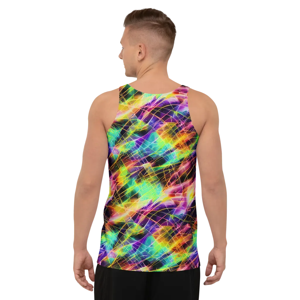 Stellar Shards on Men's Tank Top — Back