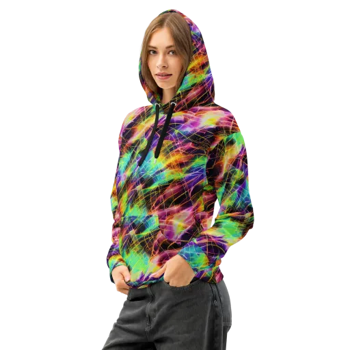 Stellar Shards on a Cotton Hoodie