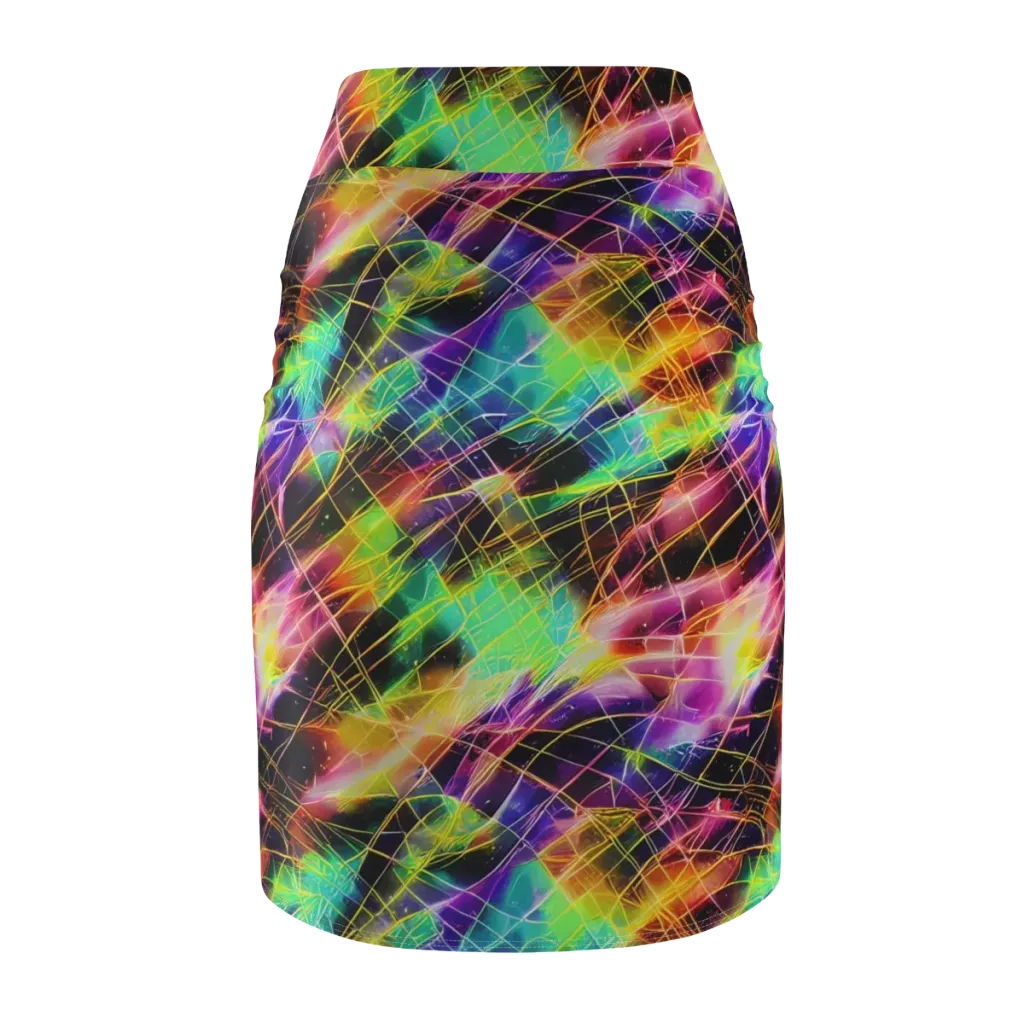 Stellar Shards on Pencil Skirt — Back