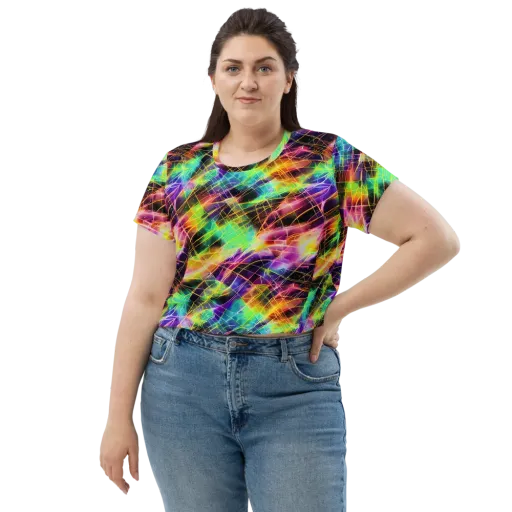 Stellar Shards on a Crop Tee