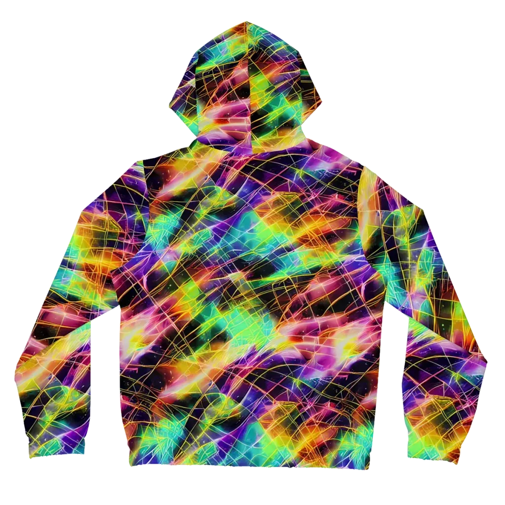 Stellar Shards on Women's Full-Zip Hoodie — Back