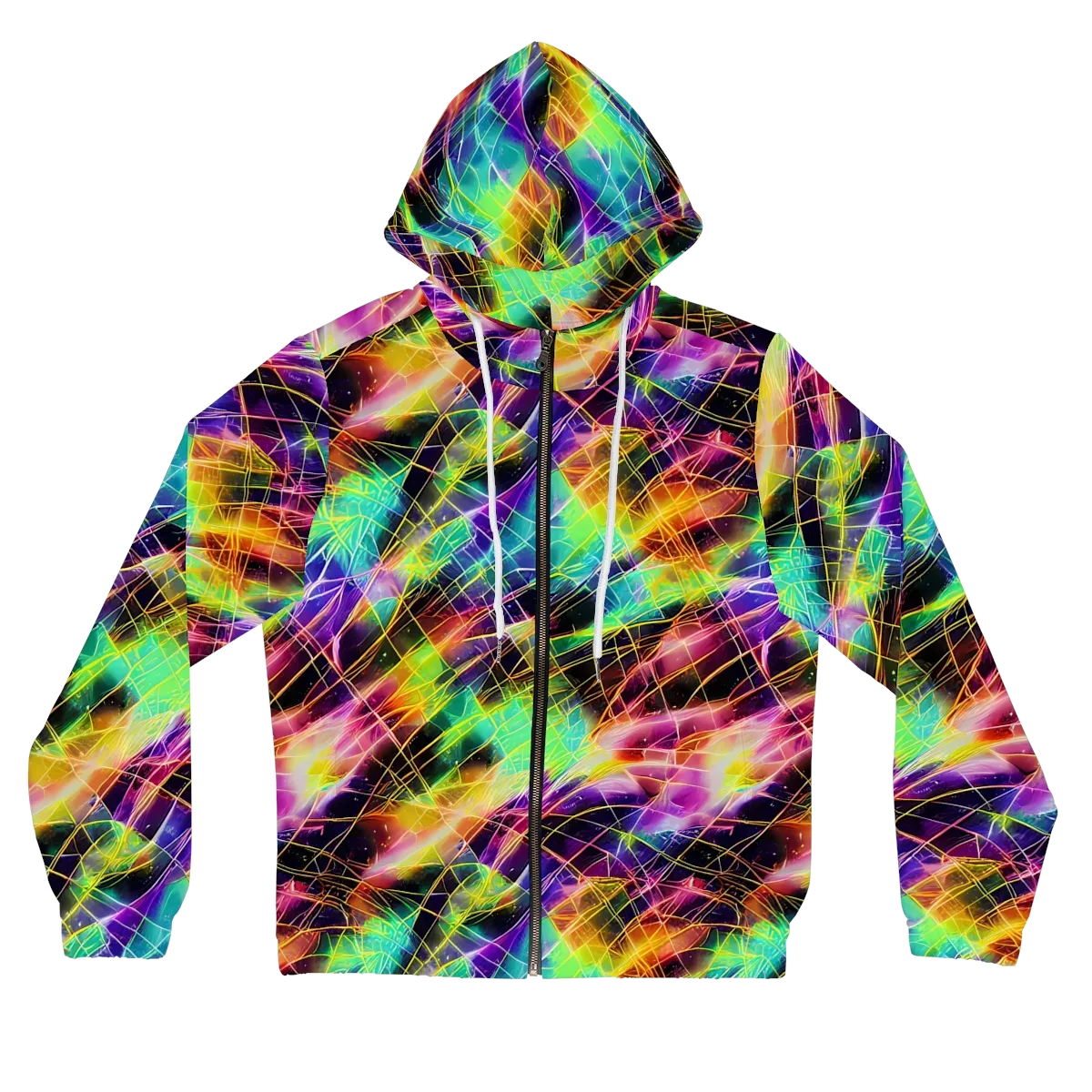 Stellar Shards on Women's Full-Zip Hoodie — Front