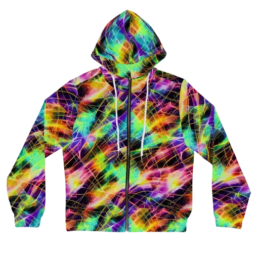 Stellar Shards on a Women's Full-Zip Hoodie