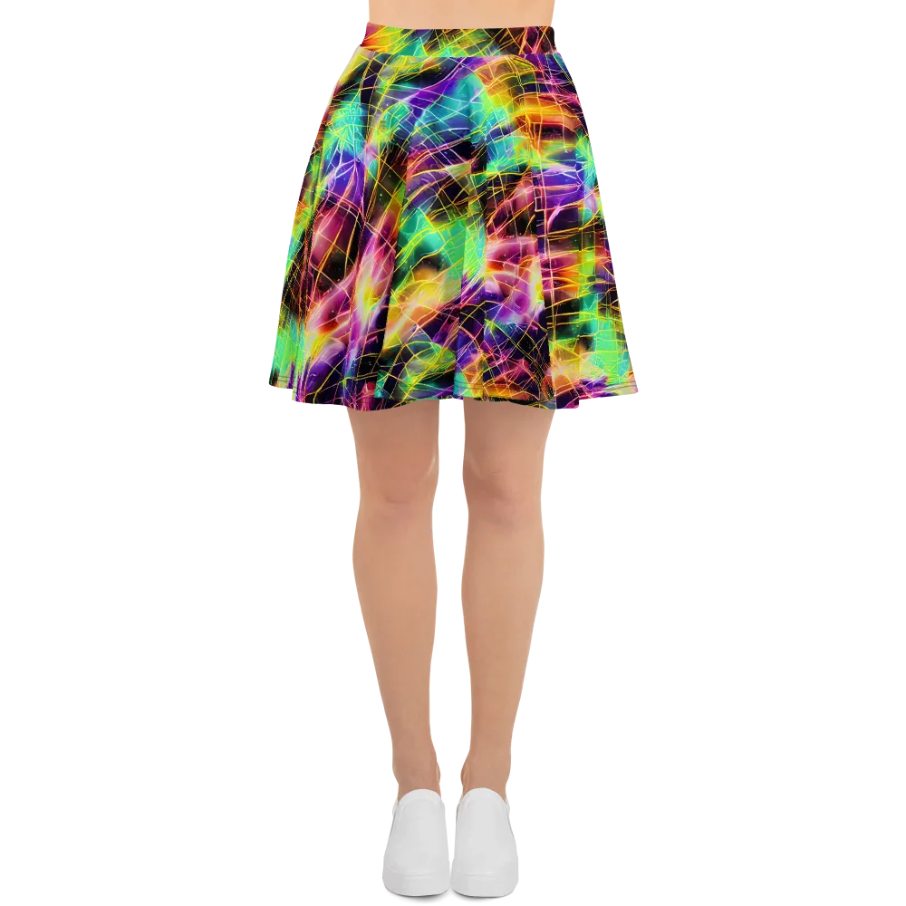 Stellar Shards on Skater Skirt — Front