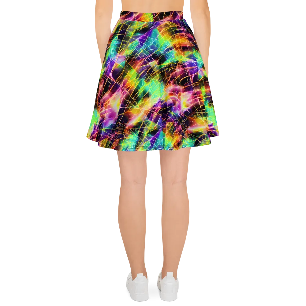 Stellar Shards on Skater Skirt — Back