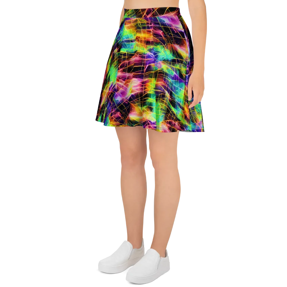 Stellar Shards on Skater Skirt — Left