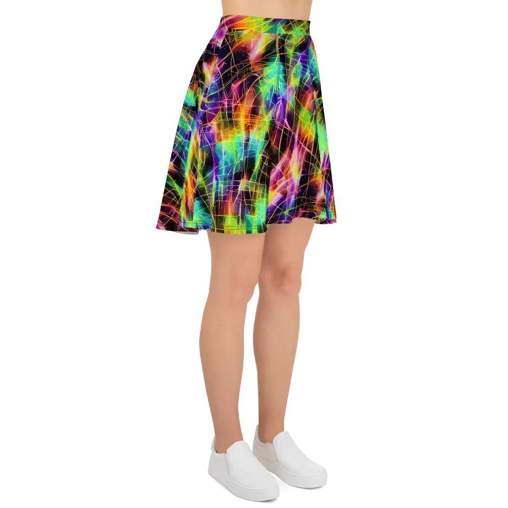 Stellar Shards on Skater Skirt — Right