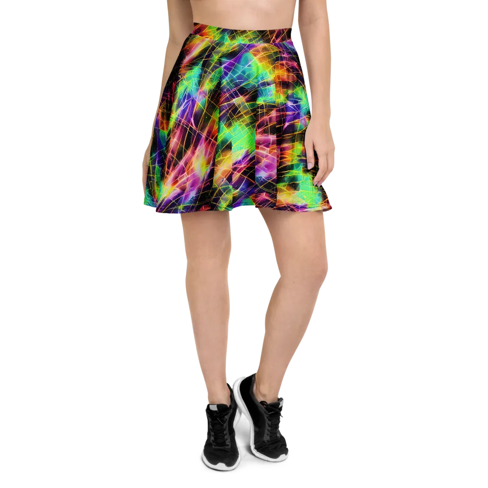 Stellar Shards on Skater Skirt — Front