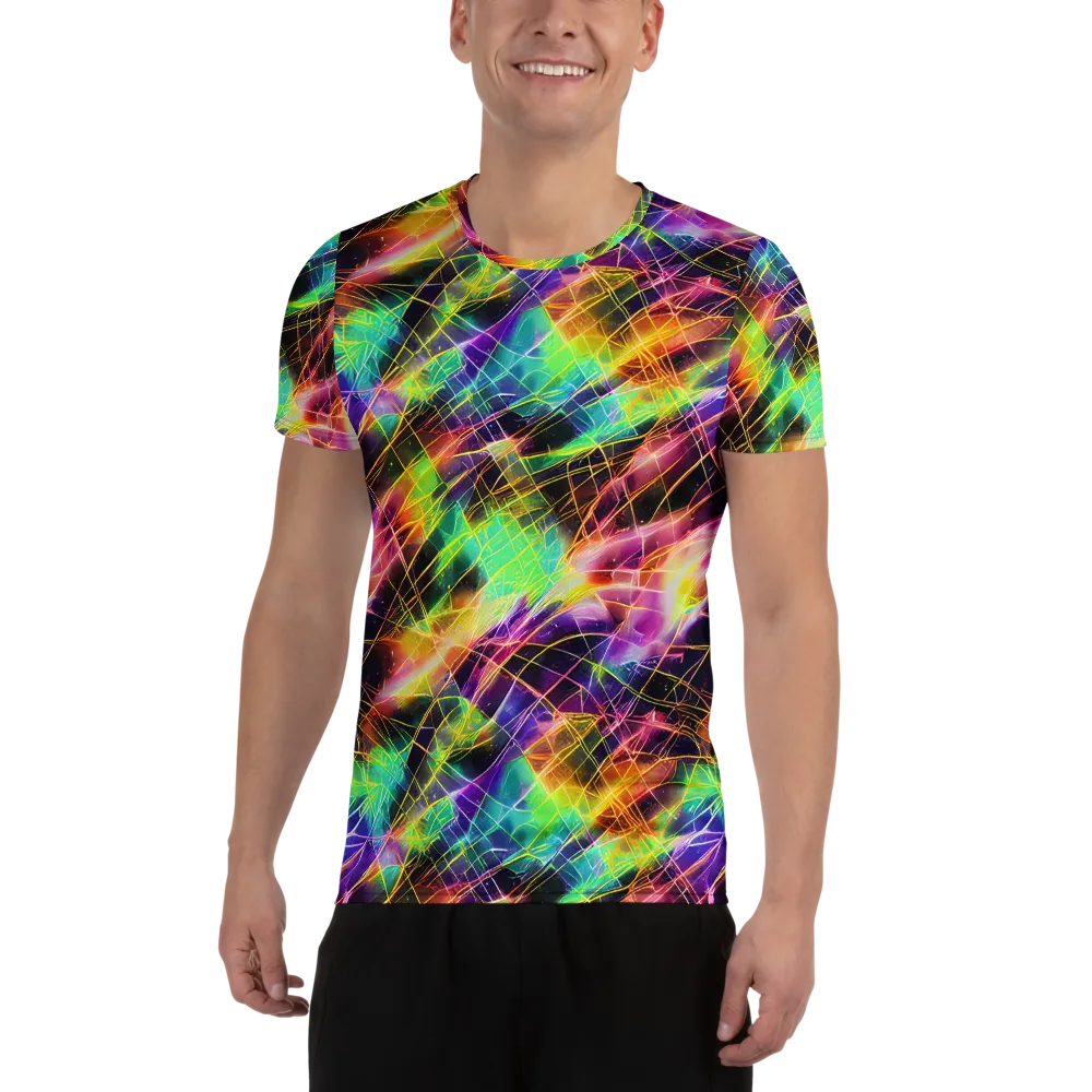 Stellar Shards on Men's Athletic T-Shirt — Front