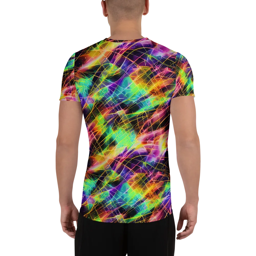 Stellar Shards on Men's Athletic T-Shirt — Back