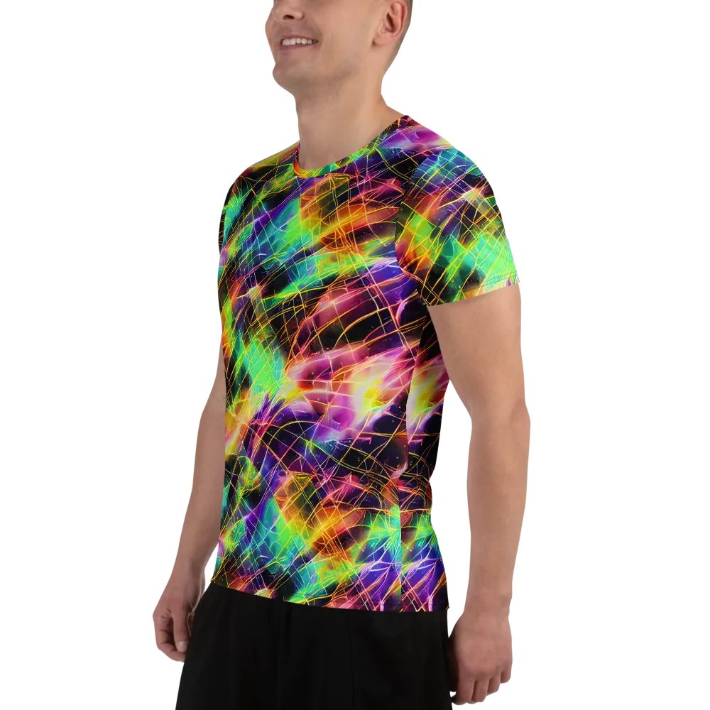 Stellar Shards on Men's Athletic T-Shirt — Left