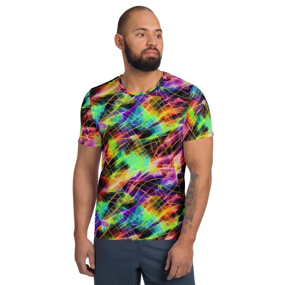 Stellar Shards on Men's Athletic T-Shirt — Front