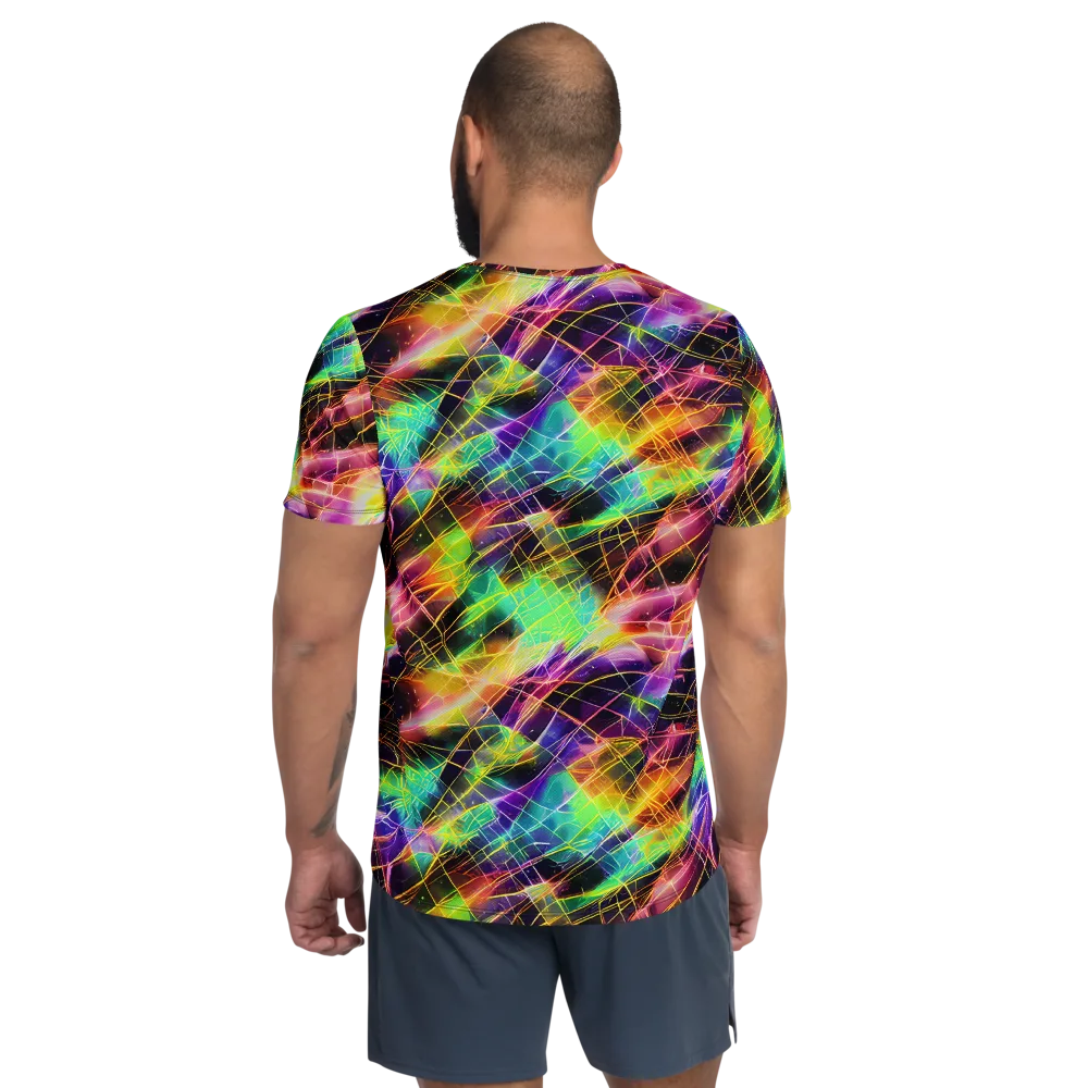 Stellar Shards on Men's Athletic T-Shirt — Back