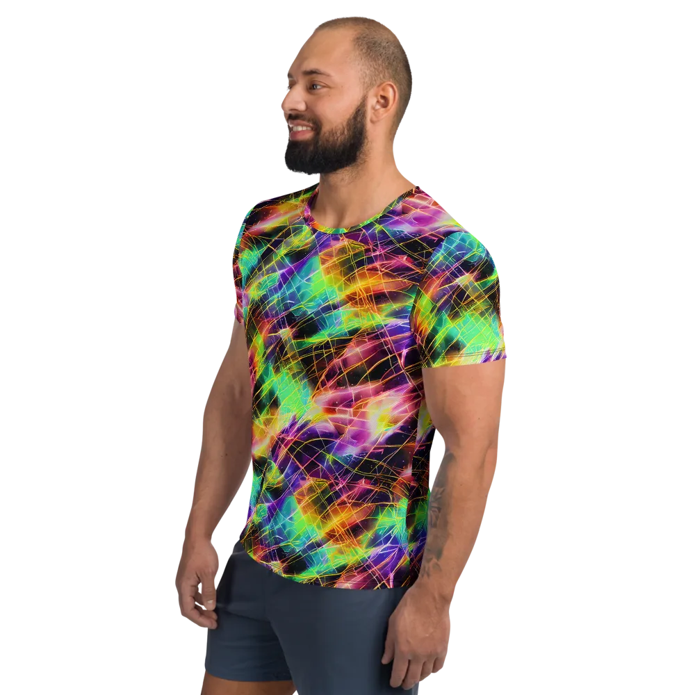 Stellar Shards on Men's Athletic T-Shirt — Left