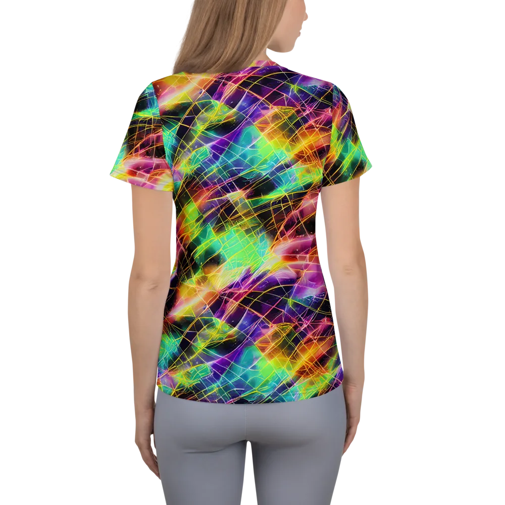 Stellar Shards on Women's Athletic T-Shirt — Back