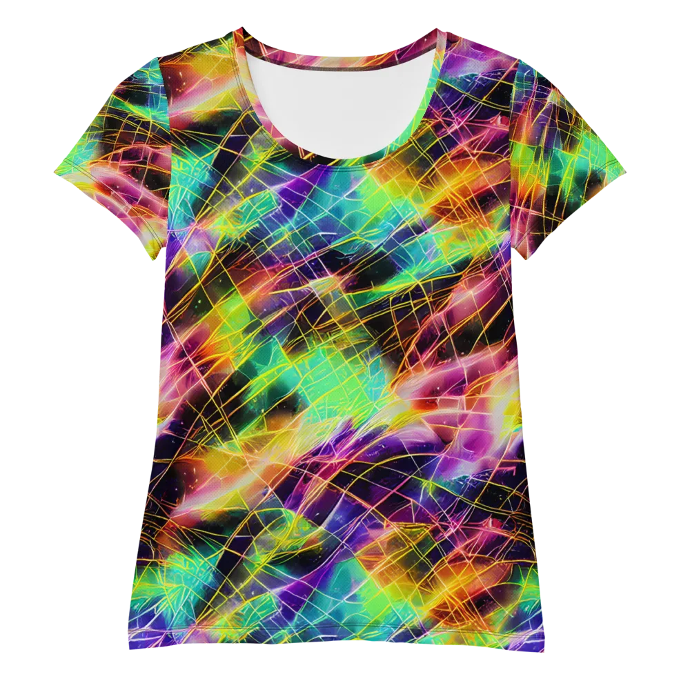 Stellar Shards on Women's Athletic T-Shirt — Front