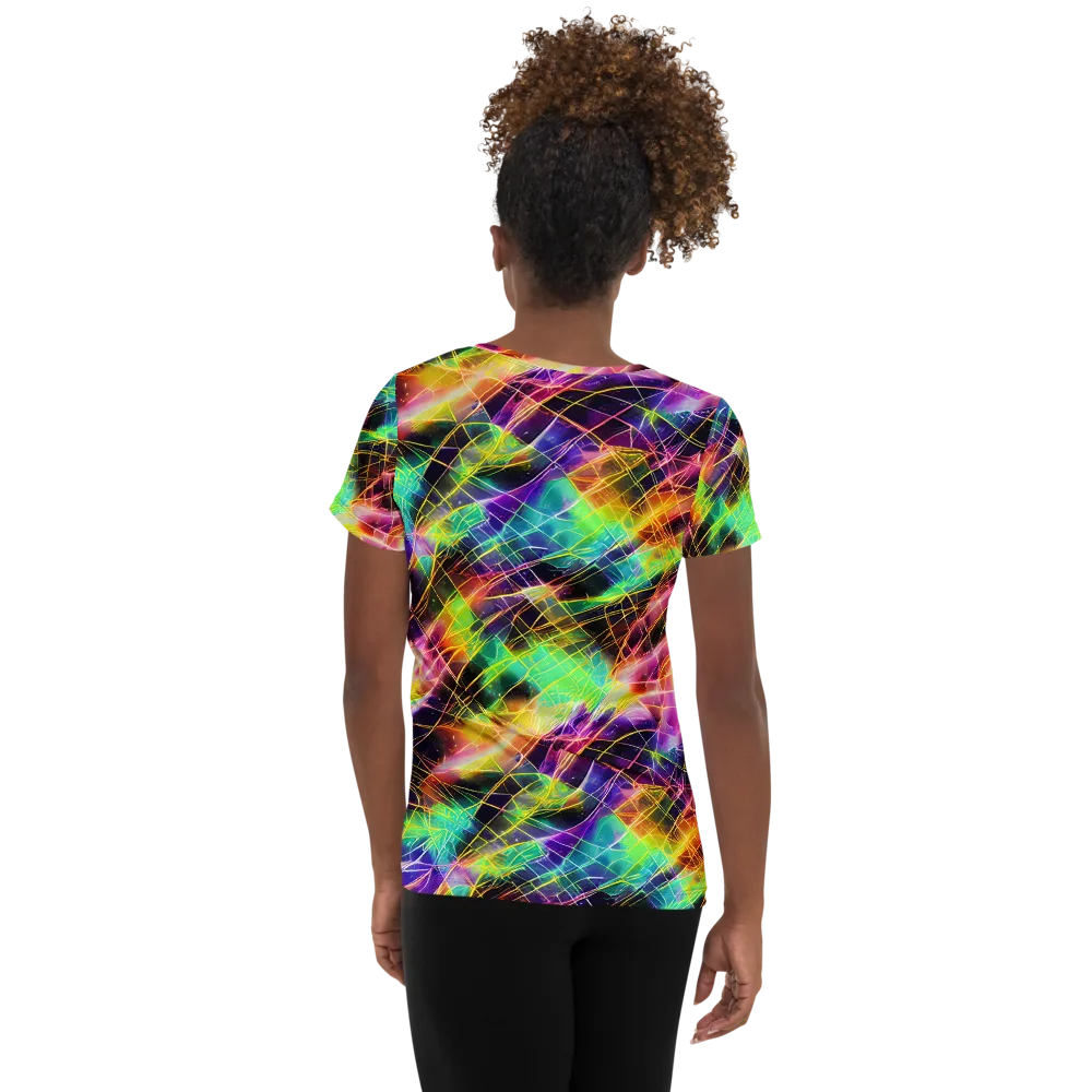 Stellar Shards on Women's Athletic T-Shirt — Back