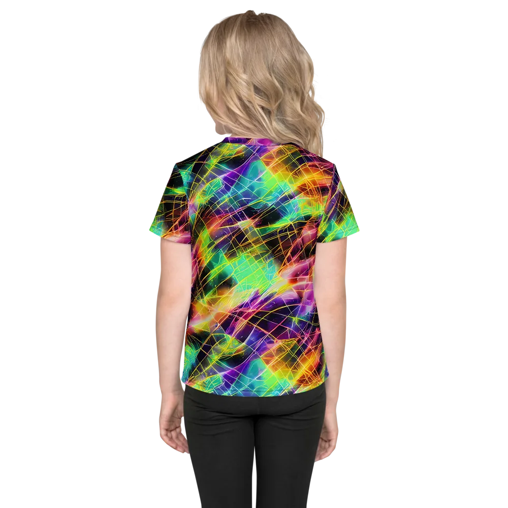 Stellar Shards on Kids Crew Neck T-Shirt — Back
