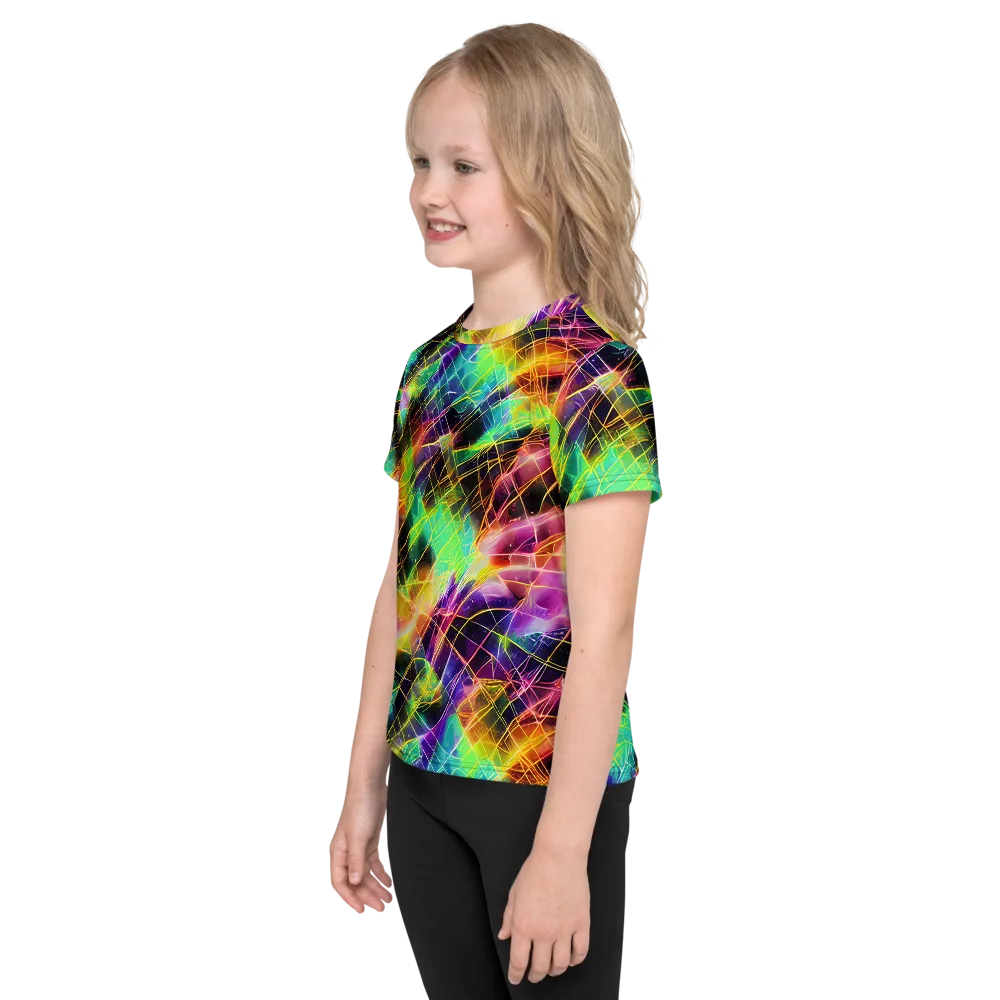 Stellar Shards on Kids Crew Neck T-Shirt — Left