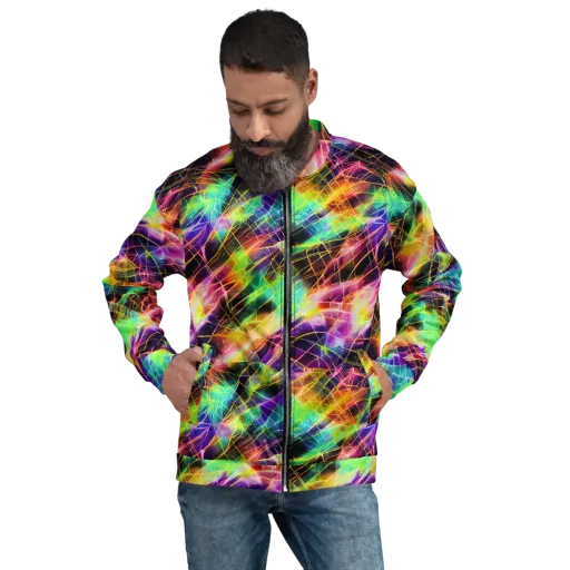 Stellar Shards on a Bomber Jacket