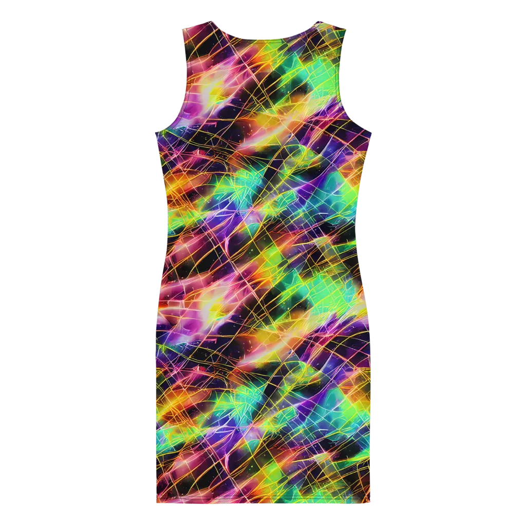 Stellar Shards on Bodycon Dress — Back