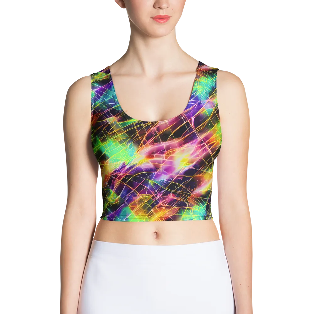 Stellar Shards on Crop Top — Front