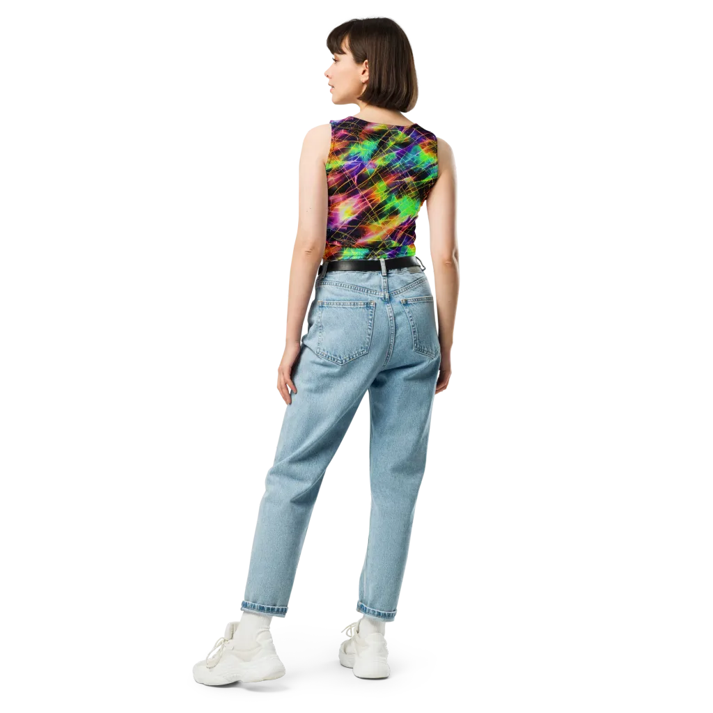 Stellar Shards on Crop Top — Back