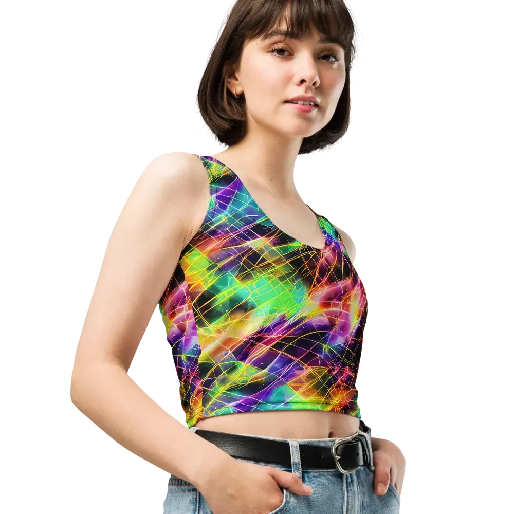 Stellar Shards on Crop Top — Right Front