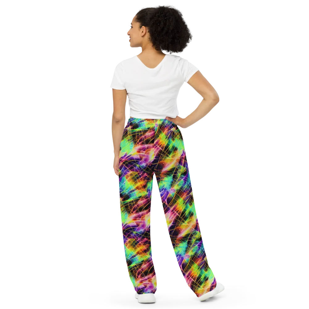 Stellar Shards on Wide-Leg Pants — Back