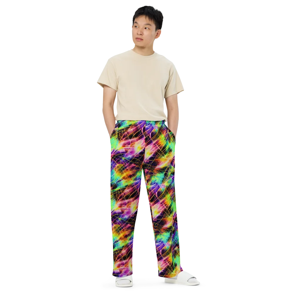 Stellar Shards on Wide-Leg Pants — Front