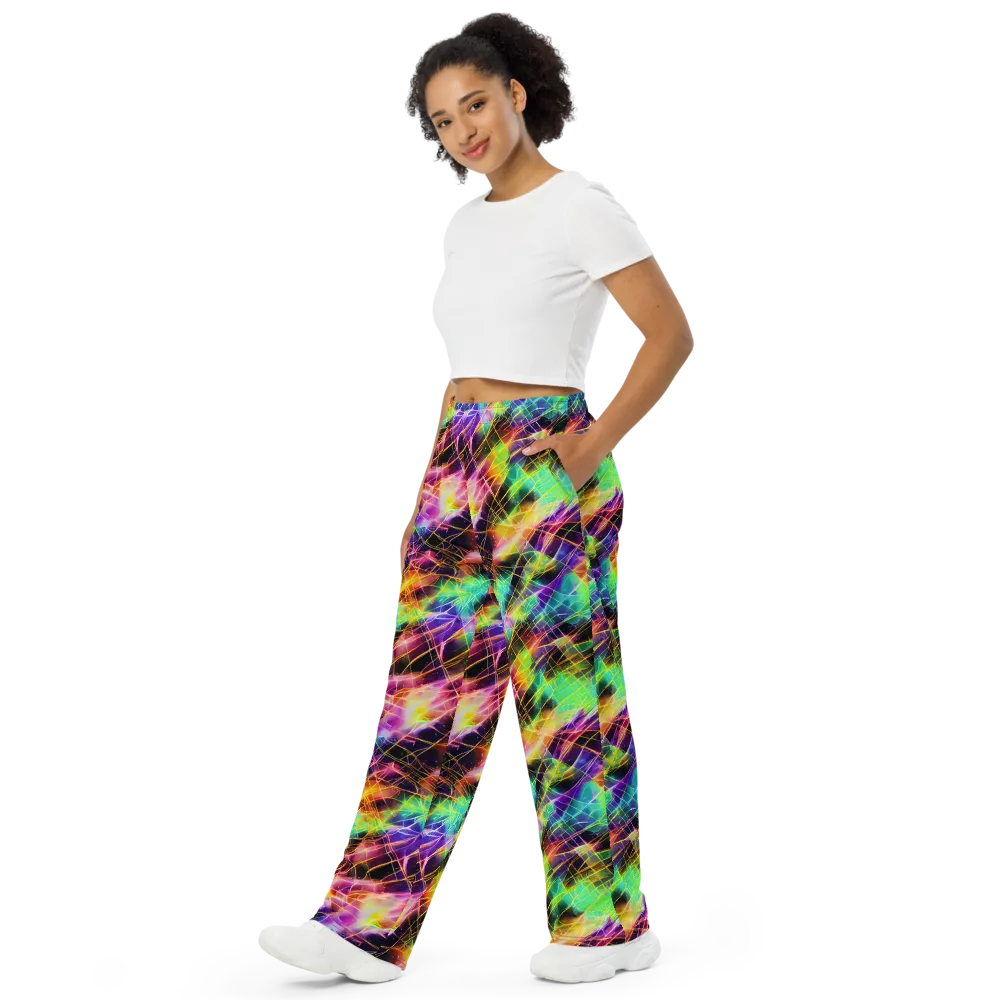 Stellar Shards on Wide-Leg Pants — Left Front