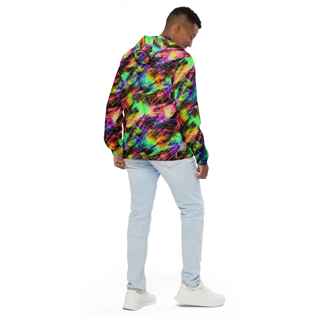 Stellar Shards on Men's Windbreaker — Back