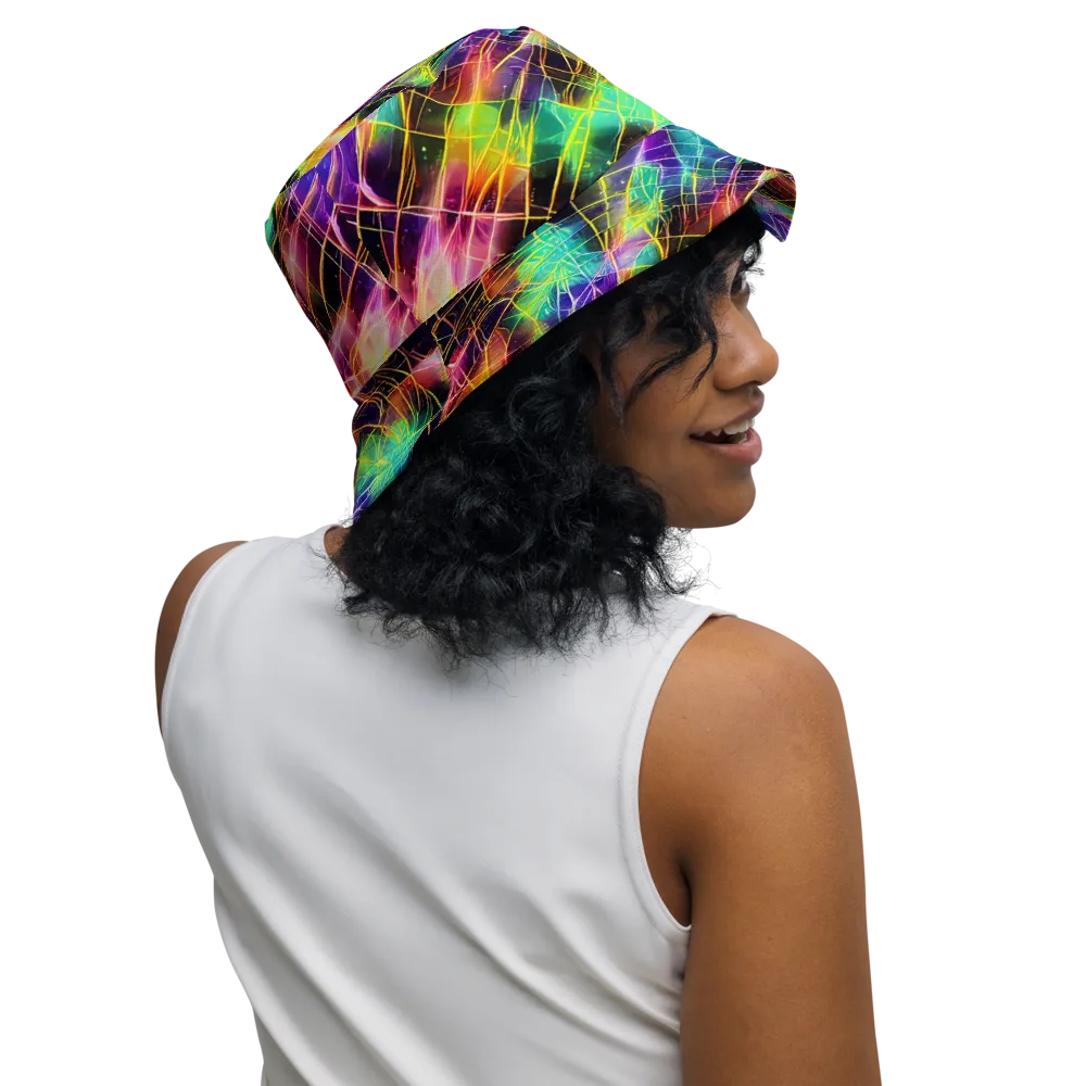 Stellar Shards on Reversible Bucket Hat — Right Outside