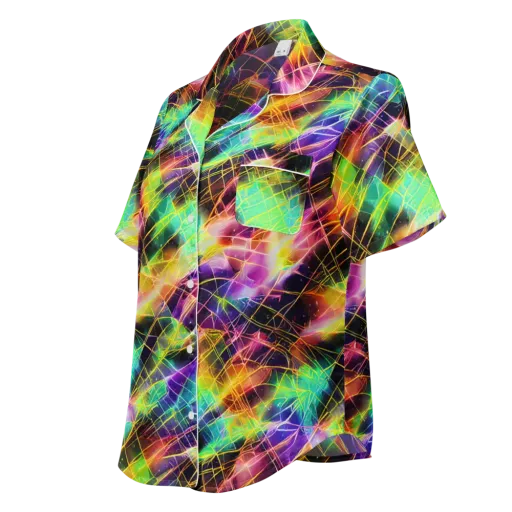 Stellar Shards on a Women's Short Sleeve Pajama Top