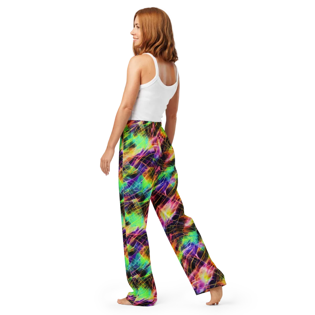Stellar Shards on Women's Pajama Pants — Back